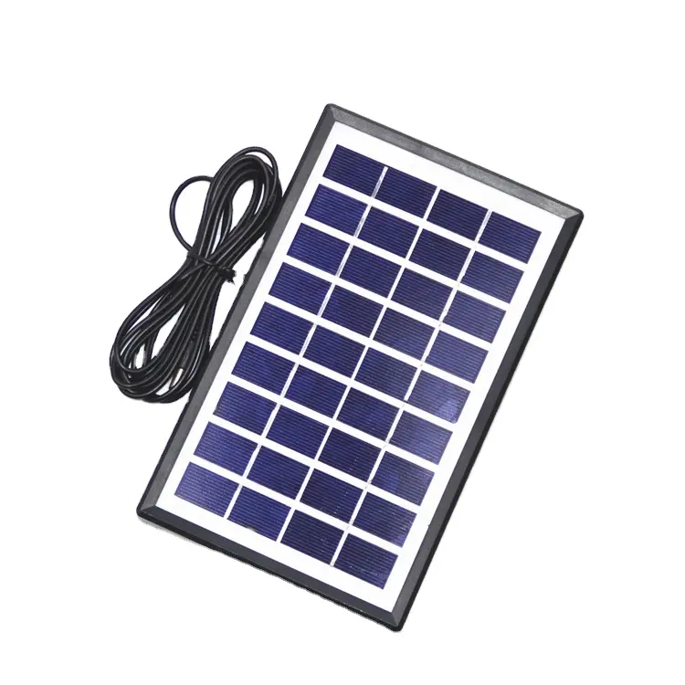 Painel solar fotovoltaico de vidro 9V Carregador de bateria do painel solar de carregamento de 3W ZW-3W-9V-1 Mini painel solar laminado de vidro