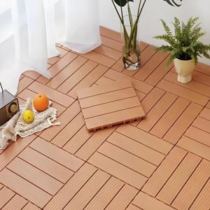 30*30*2.3cm Hạt gỗ màu xám đen PP nhựa lồng vào nhau thể thao ngoài trời sàn gạch nối sàn cho sân thượng sân - Product Image 3