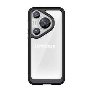 เคสโทรศัพท์ป้องกัน lichicase สำหรับ Huawei pura 80อะคริลิคแบบแข็งใส2 in 1ฝาหลังไฮบริดสีสันสดใส - Product Image 6