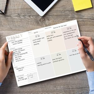 Wear Weekly Planner, блокнот, ежедневное расписание, календарь, главные приоритеты, флажок, список заметок, основные приоритеты, флажок, список дел - Product Image 2