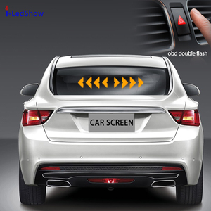Segno di Auto OBD LED messaggio di visualizzazione dello schermo di scorrimento del finestrino posteriore Auto programmabile Mood Vehicle LED segni - Product Image 1