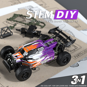 STEM Fernbedienung Baukasten-Rennwagen/Buggy 2,4 GHz RC Racer Spielzeugset, Engineering Learning Science of Construction Spiel 71St - Product Image 2