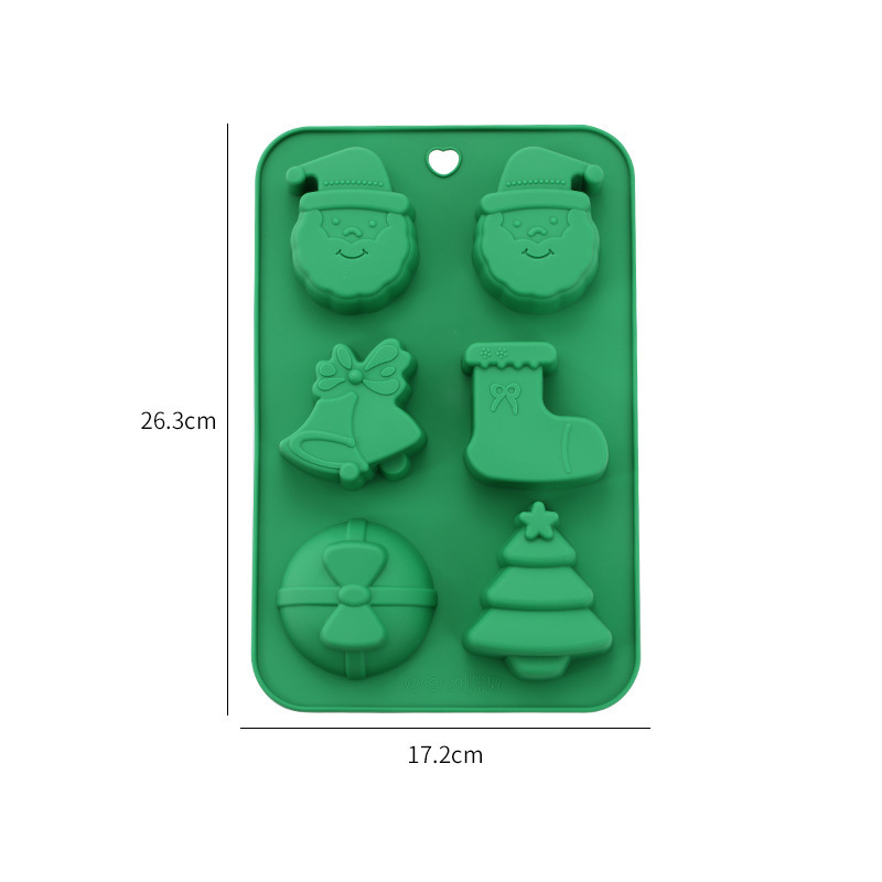 6 mezclas de campanas de calcetín navideño-112g
