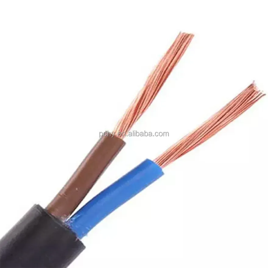 Tel kablo elektrik teli esnek Rvv kablosu toptan Pvc 2 3 4 5 6 çekirdek siyah PE düşük bakır yalıtımlı tel yeraltı telli