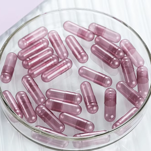 Capsule di clorofilla di fabbrica Capsule HPMC Vegan taglia 0 viola verdura trasparente vegetariana verde chiaro capsula vuota