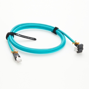 Câble Ethernet industriel Cat6a RJ45 prise droite à angle droit vertical, cordon de raccordement réseau blindé à haute flexibilité 2/5m - Product Image 5