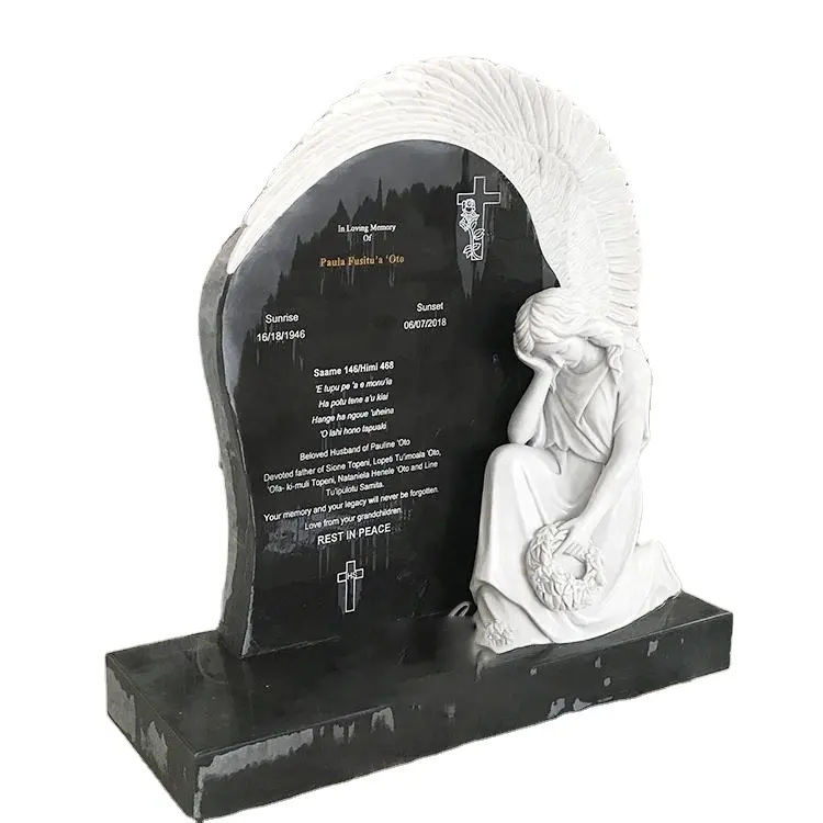 Горячая Распродажа, Красивый Мраморный гранитный памятник, надгробие с ангелом для продажи
