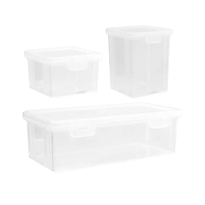 Caja de almacenamiento multiusos para alimentos, contenedor de plástico para alimentos frescos, contenedor de almacenamiento