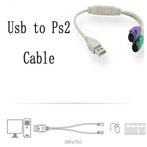 USB公到PS2母适配器转换器电缆线转换器适配器键盘 - Product Image 3