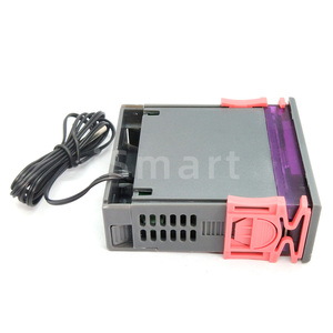 Controlador de temperatura LED Digital para calefacción, termostato centígrado de refrigeración, salida de 2 relés con sonda de Sensor NTC, 12V, 24V - Product Image 5