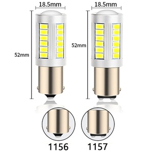 หลอดไฟ LED ท้ายรถยนต์33SMD 5630 P21W BA15S 1156,ไฟถอยหลังรถยนต์ไฟสัญญาณไฟเลี้ยว LED 1157 - Product Image 1