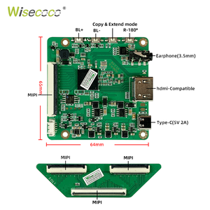 10.1 Inch 1280*800 Dual Screen <strong>Kit</strong> Solution Support And Extend Mode <strong>LCD</strong> <strong>Display</strong> Module Portable Touch Screen Monitor - Product Image 6