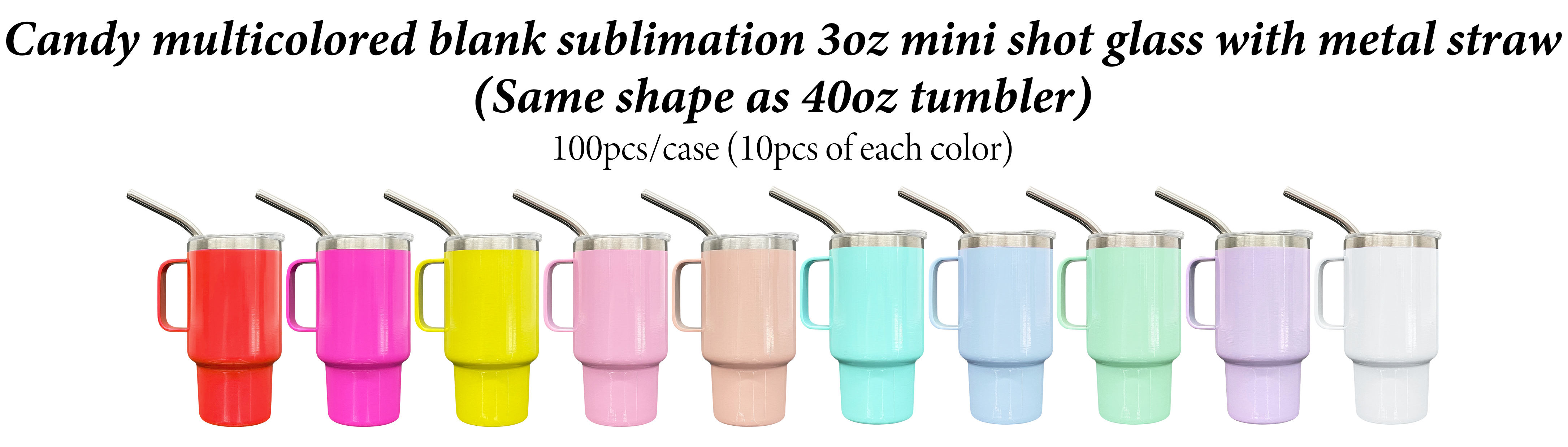 3oz shot tumbler with handle