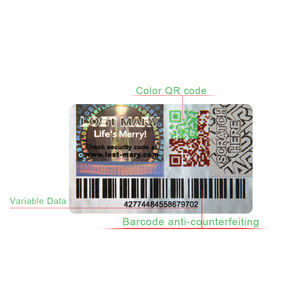 Rapid Production Hologram Easy to Identify OEM Label Traceable Qr <strong>Code</strong> Sticker Strong Anti-counterfeiting - Product Image 3