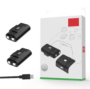 XBOXシリーズXSコントローラー交換用充電式バッテリーキット充電ケーブル2バッテリーパックキットアクセサリー - Product Image 4