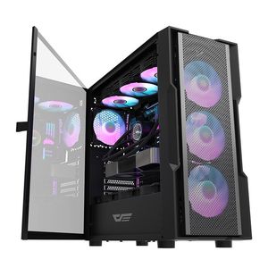 DarKFlash DK431 Premium Mesh Front Panel <strong>Big</strong> Space Game Computer <strong>case</strong> Glass Rgb Fan ATX Mid Tower <strong>Pc</strong> Gaming Computer Rgb <strong>case</strong> - Product Image 1