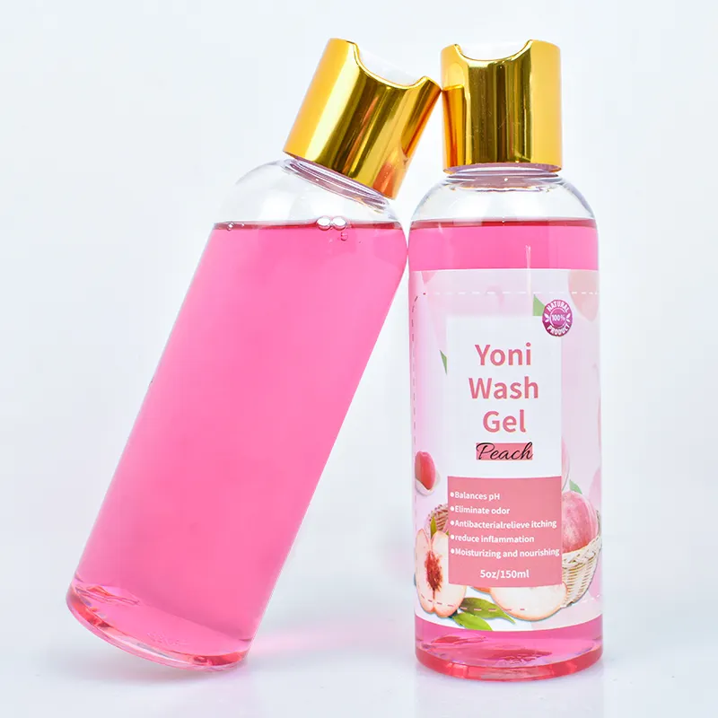 Parfums de pêche nettoyant féminin hydratant gel nettoyant yoni soin du corps féminin