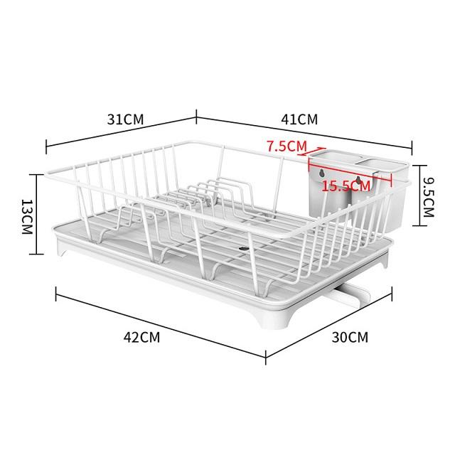 Cesta de drenaje blanca Upgrade (metal)