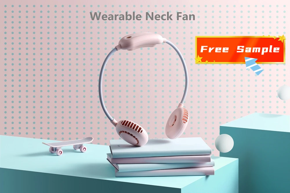 OEM Factory Make Custom Ventilador Foldable Pocket Fan/rechargeable usb personal fans/Ventilateur Wearable neck fan