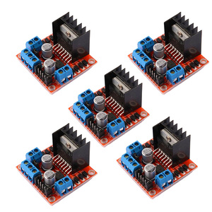 5PCS L298N Dual H Ponte DC Stepper Motor Driver del Controller Consiglio Modulo per Arduino L298N per Smart Car Robot