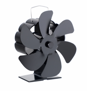 Im Lặng 6-Lưỡi Nhiệt Powered Bếp Fan Đen Kim Loại Lò Sưởi Fan Điện Với Hộp Cài Đặt Cho Hộ Gia Đình Sử Dụng - Product Image 6