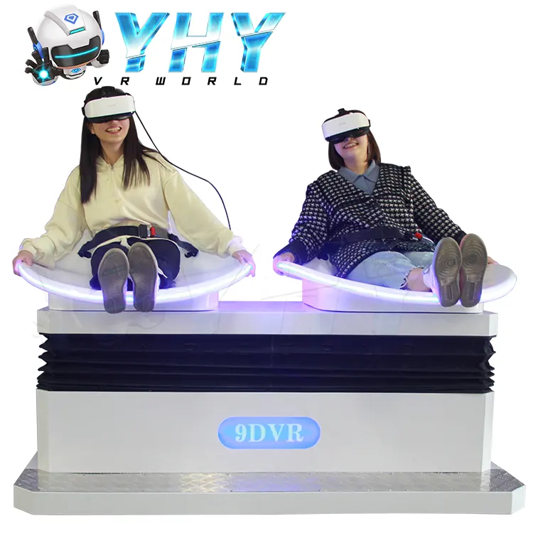 YHY โรงงานขาย VR สไลด์สองที่นั่งจำลอง9d เสมือนจริงโรงภาพยนตร์สนุก VR ภาพยนตร์