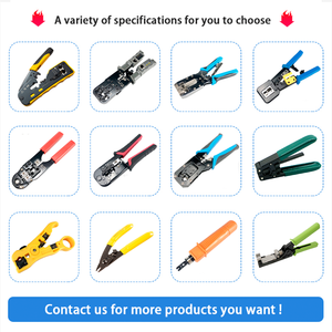 มัลติฟังก์ชั่น 6P 8P สายไฟ Crimper Stripper เครื่องตัดคีมเครือข่าย Cat5e Cat6 Cat7 rj45 ผ่าน EZ rj45 CRIMPING เครื่องมือ - Product Image 5