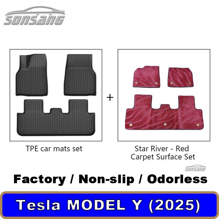 For Model y Juniper 2025 double floor mats