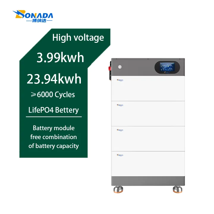 Rak penyimpan energi surya rumah tangga, 20kwh baterai dudukan 51.2v 100ah 48v 200ah sistem baterai Lithium ion