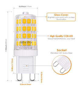 Hanlux G9 LED ışık ampul Bi Pin bankası winshine 6000K günışığı G9 baz ampuller avizeler için 4W (40W halojen eşdeğer) 360 açı - Product Image 2