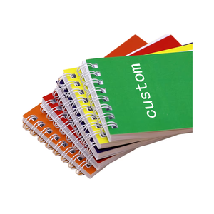 Mini cuaderno con logotipo de texto personalizado, diario encuadernado en espiral con estilo impreso, libreta portátil de bolsillo - Product Image 3
