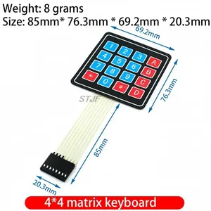 1*2 3 4 5 Tasten knopf Membran schalter 3*4 4 X5 Matrix Array Tastatur 1 X6 Tastatur mit LED-Bedienfeld Pad DIY Kit für Arduino