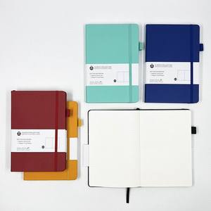 <strong>Customized</strong> A5 Business <strong>Notebook</strong> with <strong>Elastic</strong> <strong>Strap</strong> and Pen Loop Dots Printing Page Leather Cover for School Use - Product Image 6