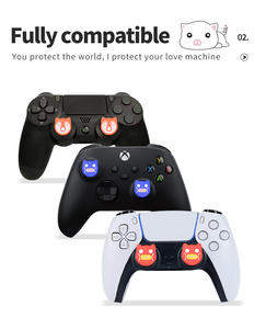 T14 Orange Shell Silikon knöpfe Kit Set Pilz Wipp kappe Daumen Stick Griff Für Ps5 Ps3 Ps4 Controller - Product Image 2