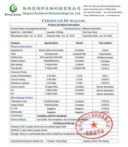Withania somnifera Ashwagandha chiết xuất từ rễ bột Ashwagandha nhà máy chiết xuất withanolides - Product Image 2