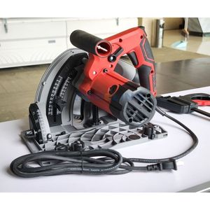 DIY木工のこぎり220v水平スタイル検査窓付きプロフェッショナルElectric1.4m 2.8mトラックプランジソー円形のこぎり付き