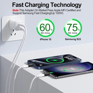 适用于IPhone 15 C型充电器C型连接器电缆的8针母到USB C适配器快速充电数据 - Product Image 5