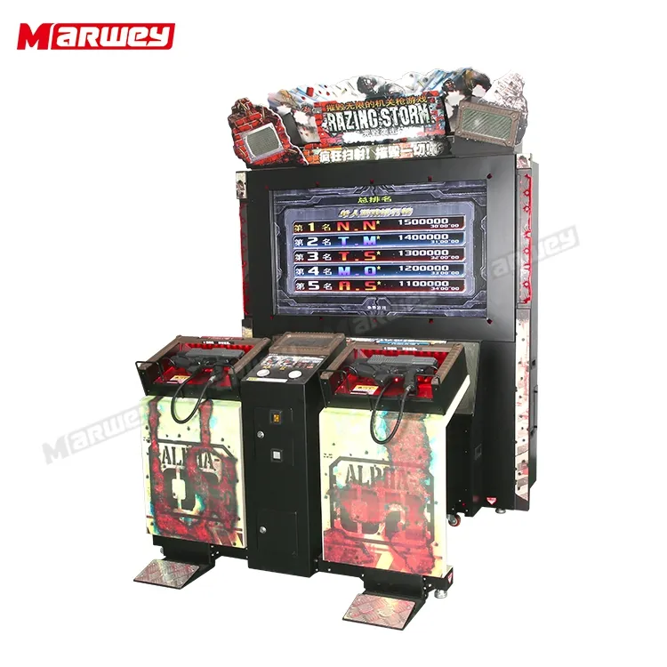 Máquina de arcade popular Pantalla de 55 pulgadas Entretenimiento Máquinas de juego de disparos Máquina de juego de disparos de pistola de videojuegos que funciona con monedas
