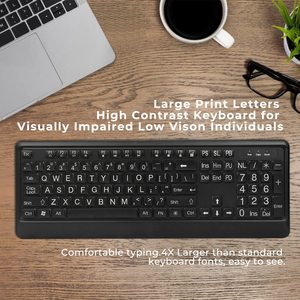 Large Font <strong>Keyboard</strong> LED <strong>Backlight</strong> USB Wired <strong>Keyboard</strong> - Product Image 2