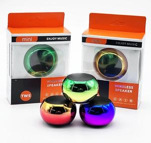 In Stock Gradient Colorful Metal M3 Small Circle Loudspeaker 3D Round Bass BT Wireless Mini Speaker for Mobile Phone - Product Image 5