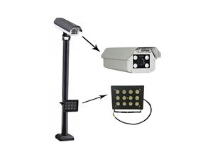 Cámara DE SEGURIDAD IP con sistema LPR HD de 2MP con sensor CMOS de matrícula de visión nocturna compatible con tarjeta de memoria y almacenamiento de datos NVR - Product Image 6