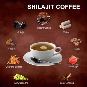 Vente d'usine OEM Café Shilajit 9 en 1 Amélioration de la mémoire Ashwagandha naturel avec support Reishi Cordyceps - Product Image 4