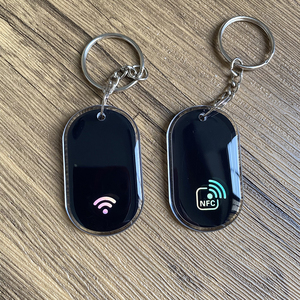 Siyah epoksi NFC anahtarlık NFC dokunun anahtarlık sosyal medya Instagram WhatsApp anahtar kart NFC - Product Image 6