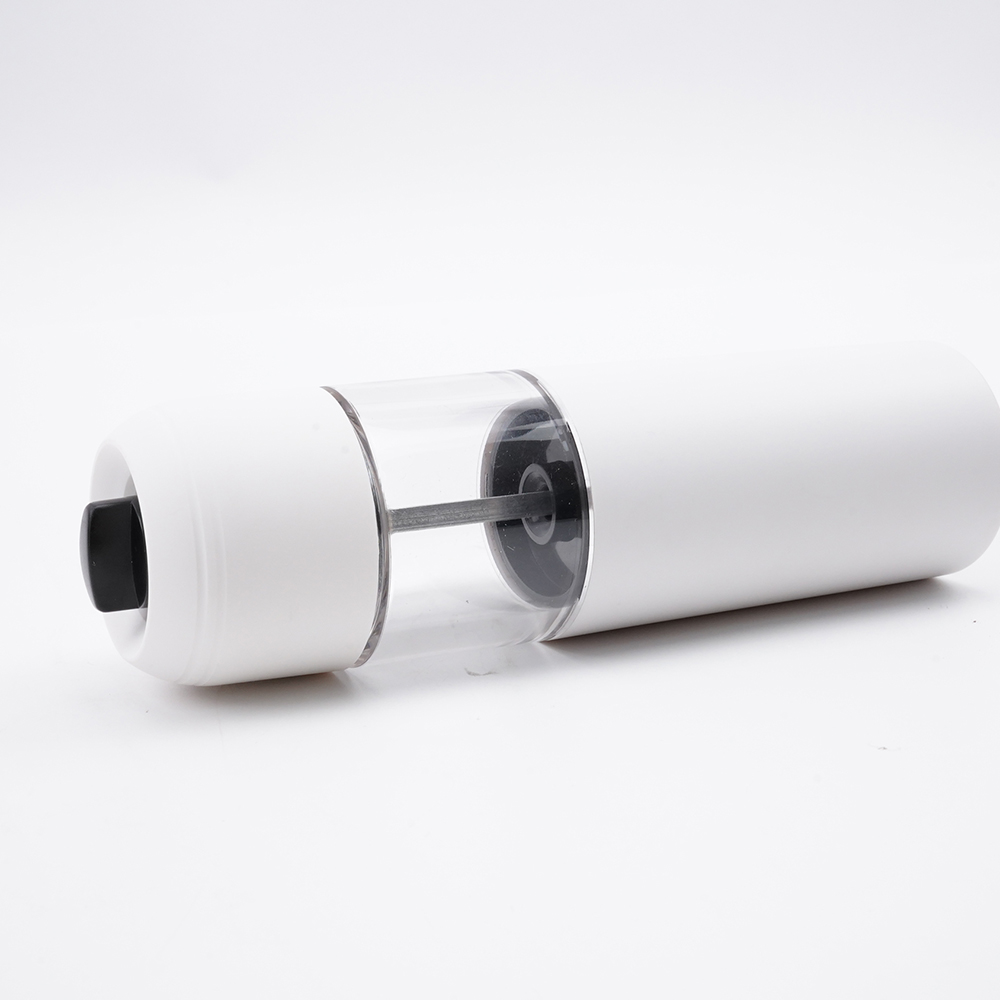 electric gravity pepper grinder salt mill with white adjuster