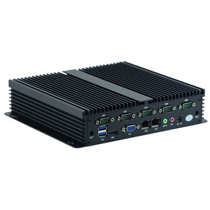D469Z 6 RS232 J1900 Industrial Mini ITX 2 LAN Fanless PC 4 core process with 12v dc in run win7 linux Centos <strong>system</strong> - Product Image 1