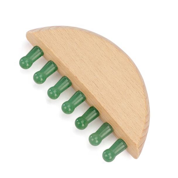 green jade wood comb