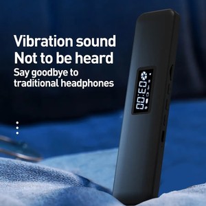 Altavoz de almohada para dormir, altavoz de conducción ósea, Control de volumen, función de temporizador, sonido de vibración debajo de la almohada, altavoces para dormir