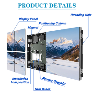 COB จอแสดงผล LED ในร่ม, P0.46 P0.39 LED แสดงผลวิดีโอที่มีฟังก์ชันข้อความเคลื่อนไหวสำหรับโฆษณาและวิดีโอ - Product Image 2