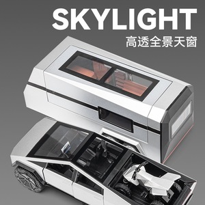 1/32 Teslsa Pickup Diecast alaşım Model araba oyuncak simülasyon küçük Mini dekorasyon - Product Image 5