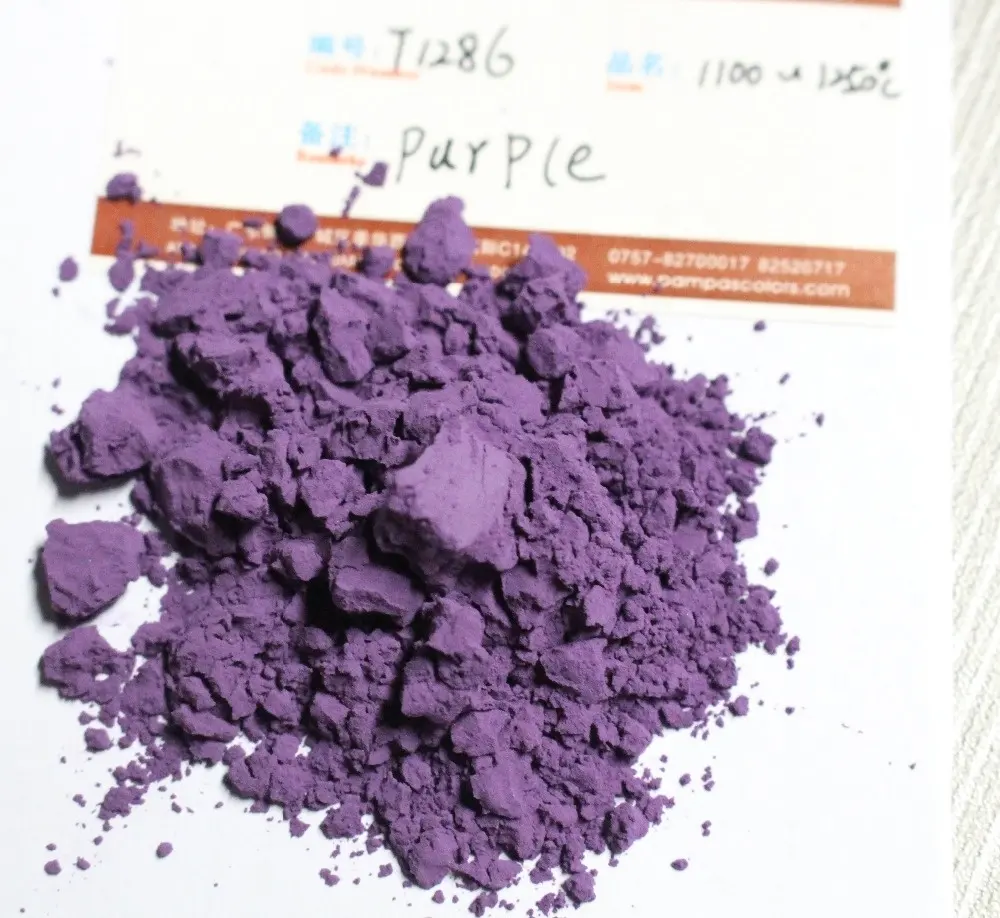 Pigment céramique violet qualifié pampa pour le glaçage des couleurs